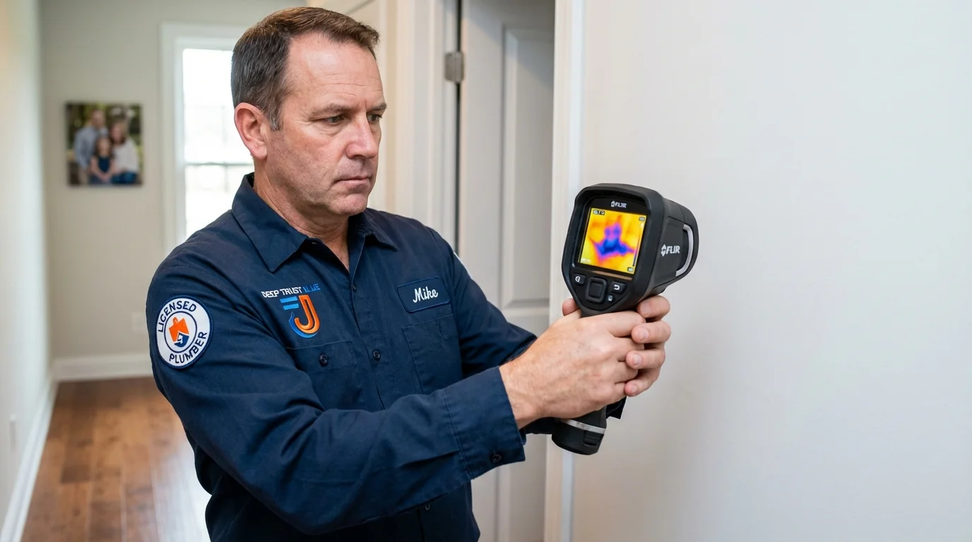 Thermal imaging leak detection by Johns Plumbing LLC in Fort Gibson